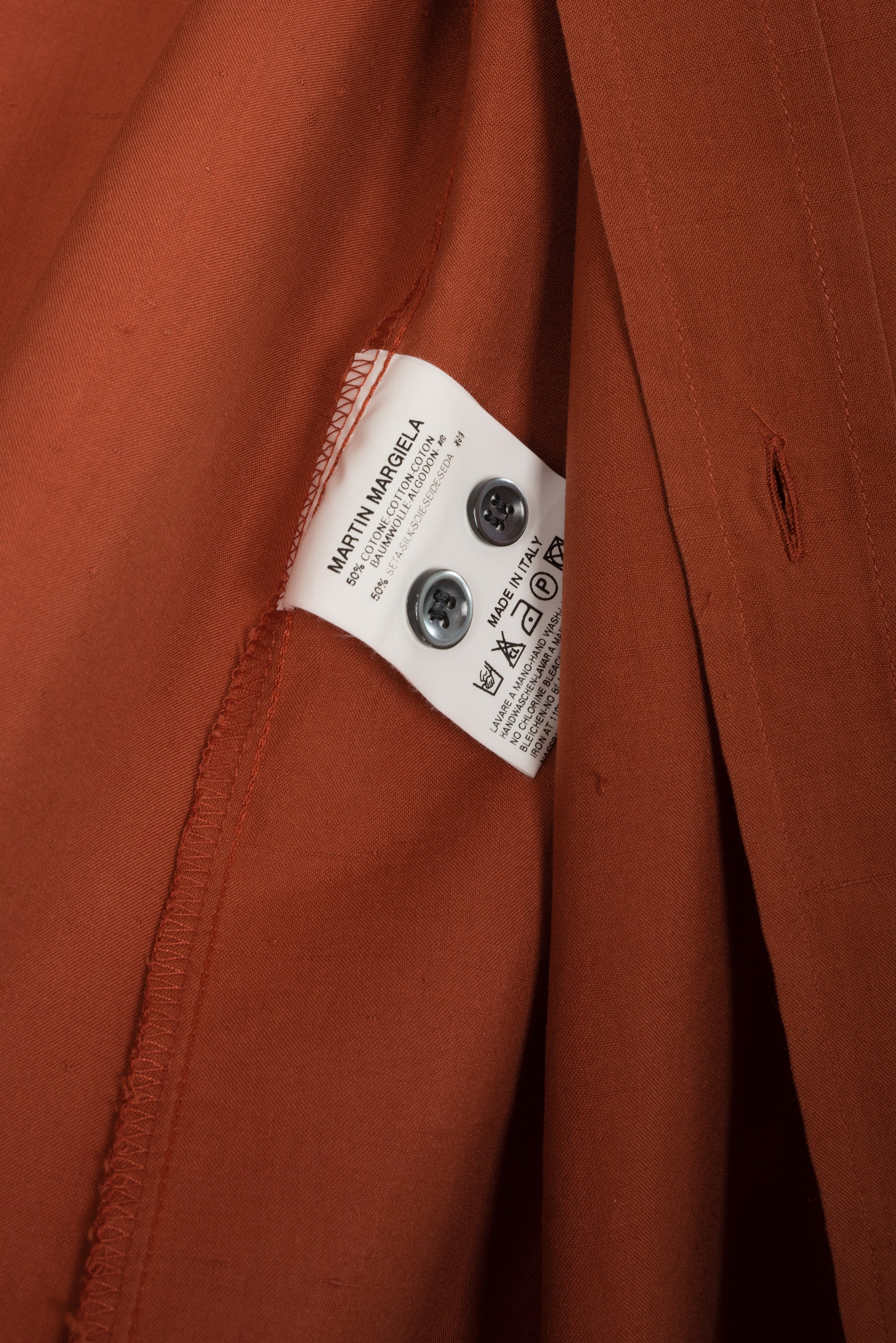 2003 S/S BUTTON DOWN SHIRT IN "RUSTY" ORANGE