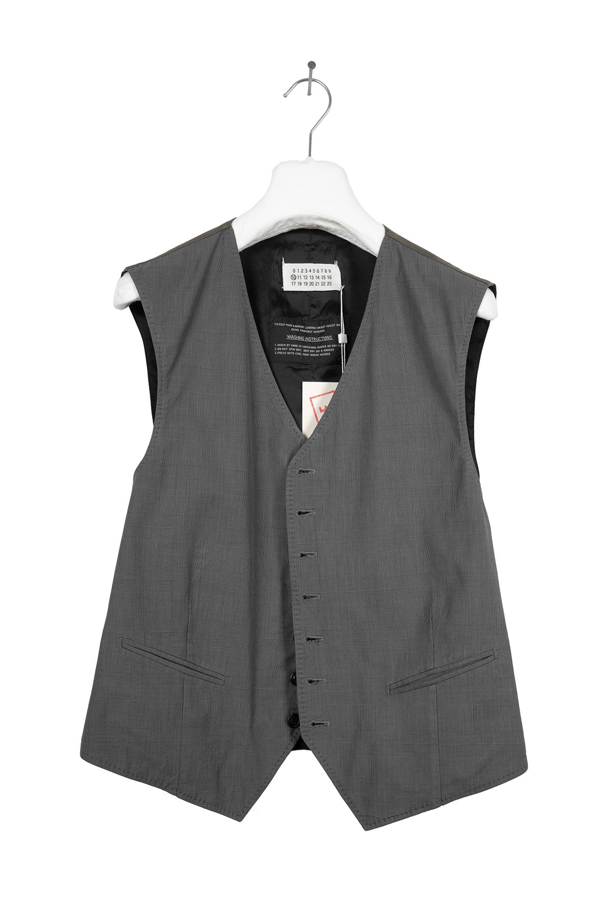 1999 S/S PLAID COTTON WAISTCOAT