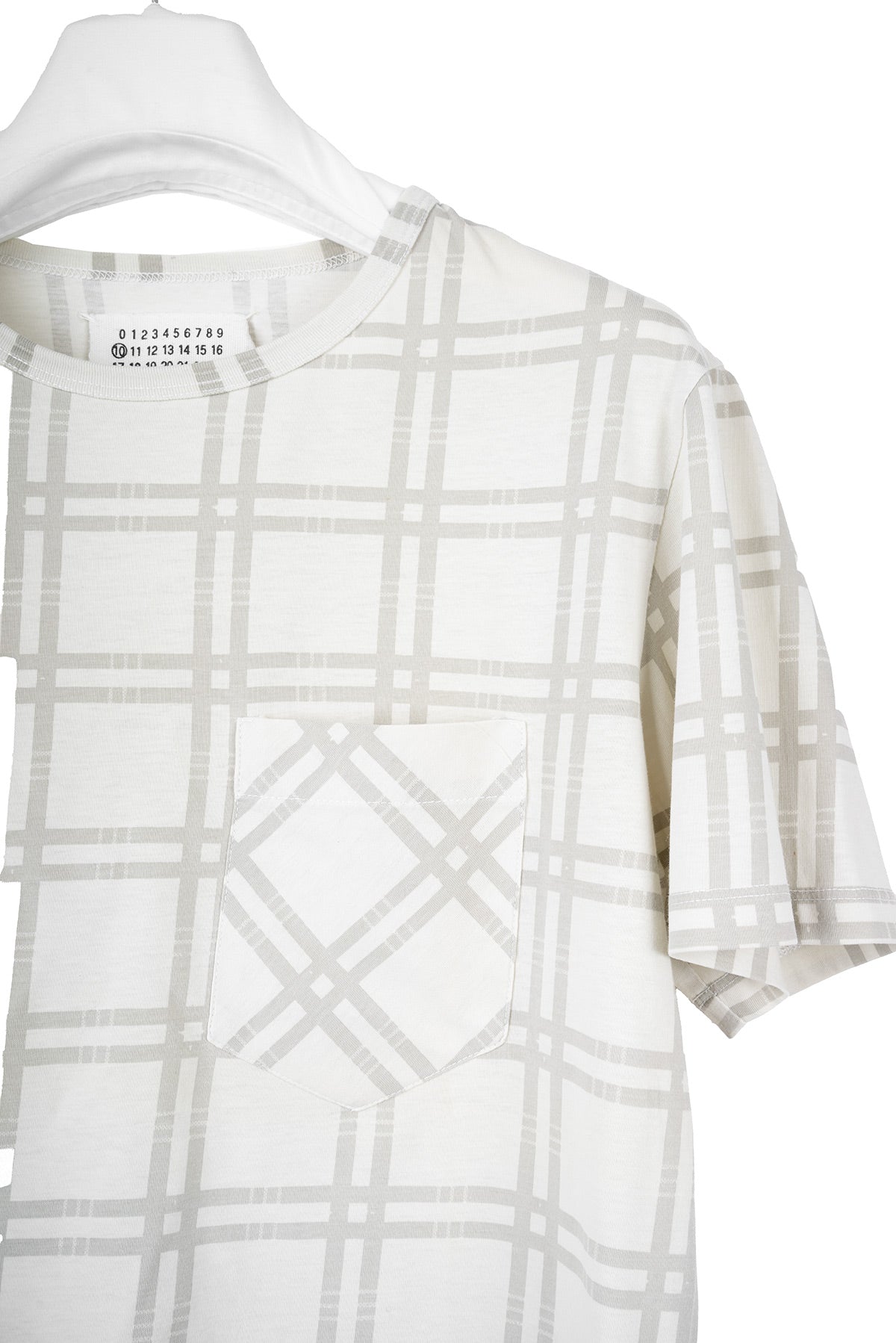 2004 S/S CHECKED T-SHIRT WITH A CHEST POCKET