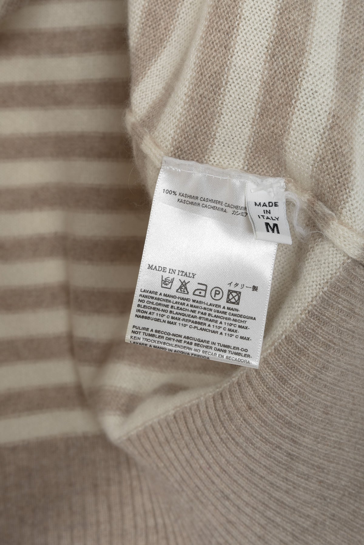 2006 A/W STRIPED CASHMERE CREWNECK