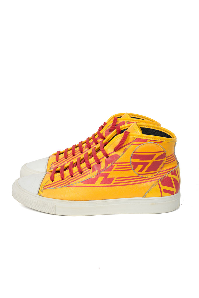 2008 S/S HIGH-TOP LEATHER SNEAKERS