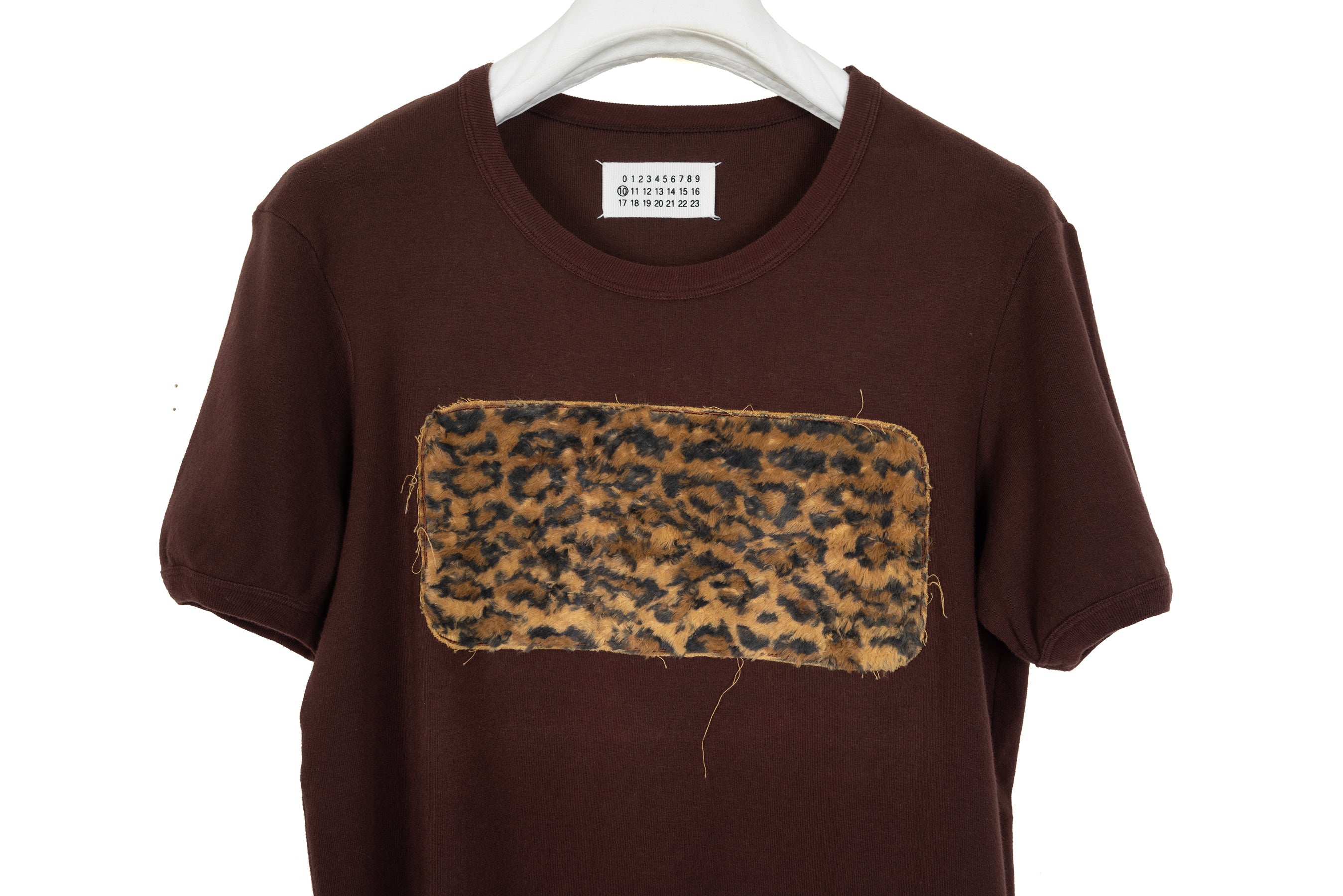 2006 A/W T-SHIRT WITH SOFT FAUX FUR CHEST PATCH