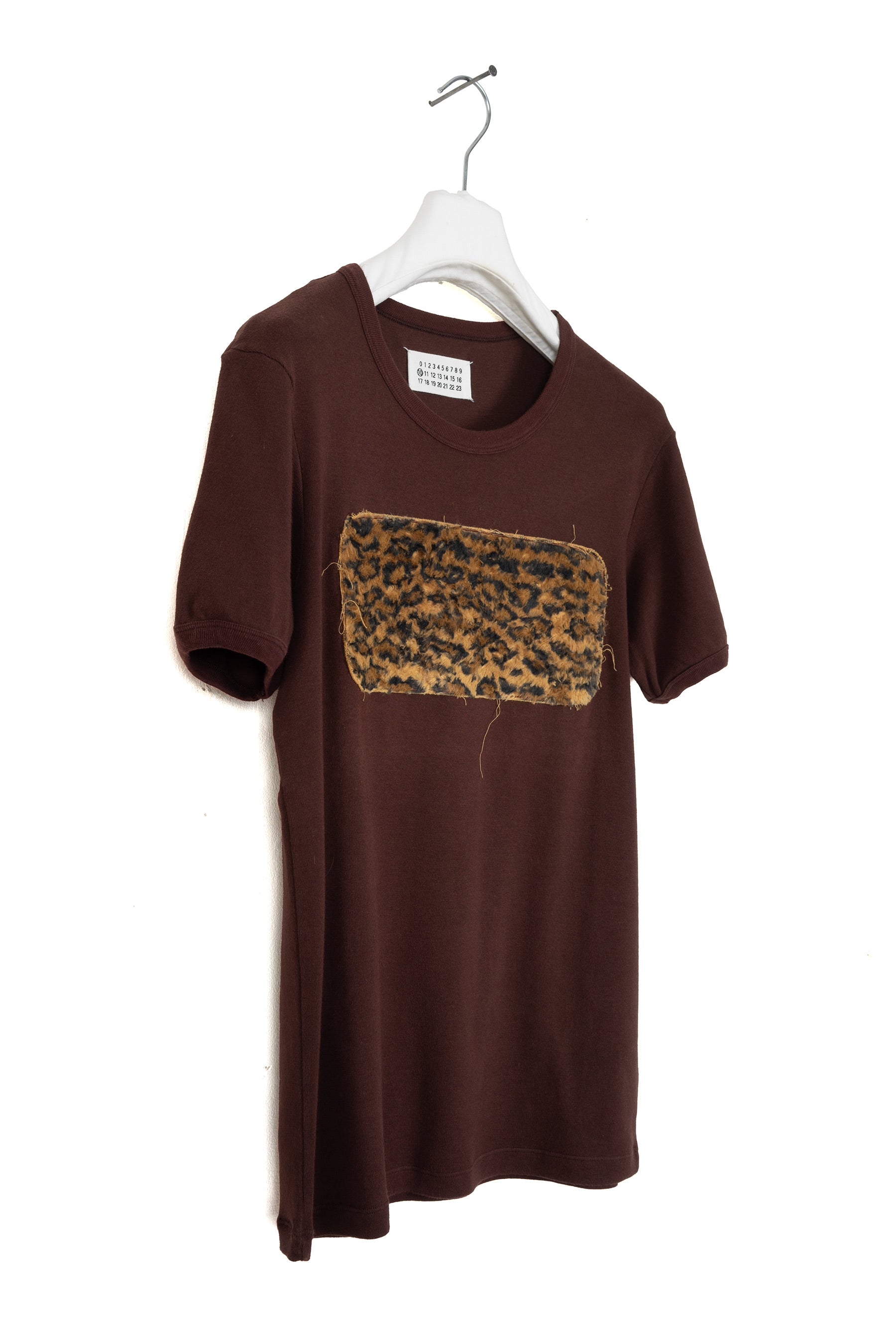 2006 A/W T-SHIRT WITH SOFT FAUX FUR CHEST PATCH