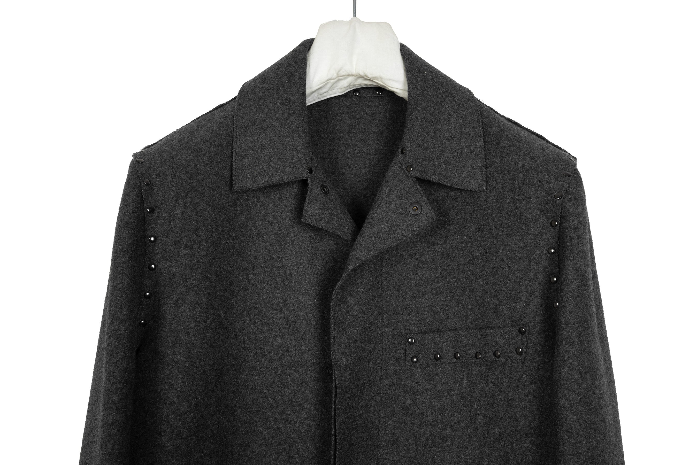 2007 A/W STUDDED LODEN WOOL COAT