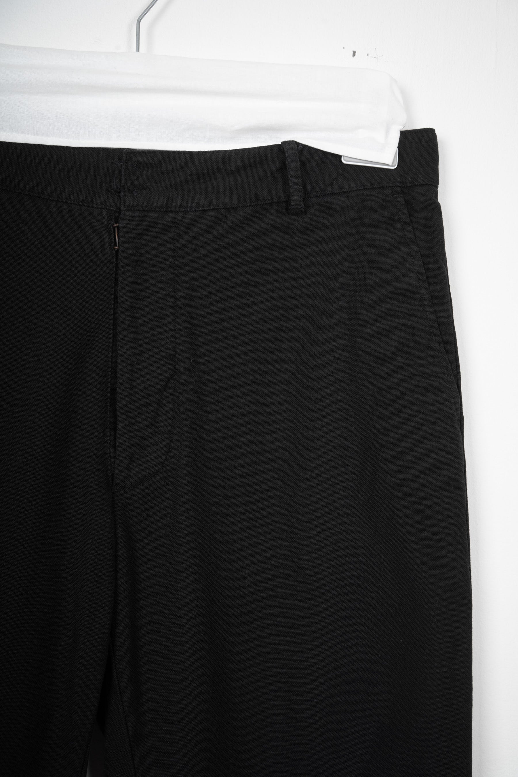 1999 A/W ANATOMIC PANTS IN BLACK CANVAS COTTON