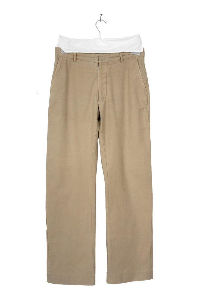 1999 A/W ANATOMIC PANTS IN KHAKI CANVAS COTTON