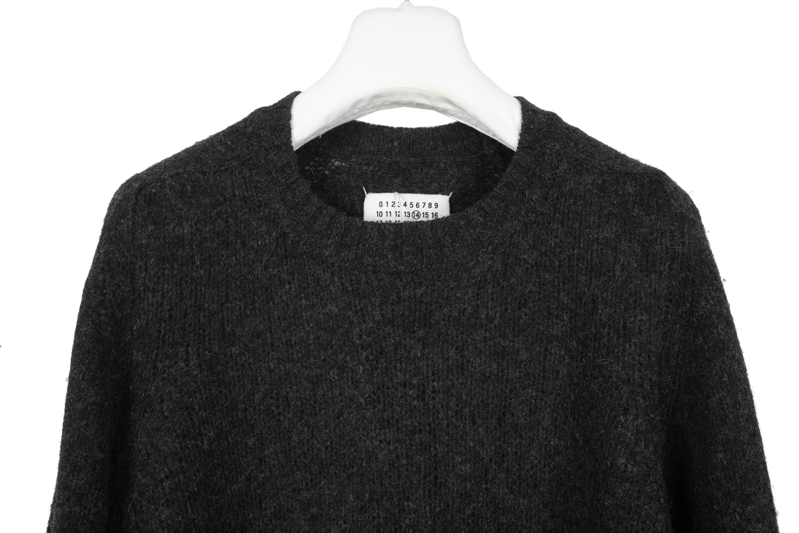 2005 A/W DARK GREY CREWNECK IN LONG-HAIR WOOL