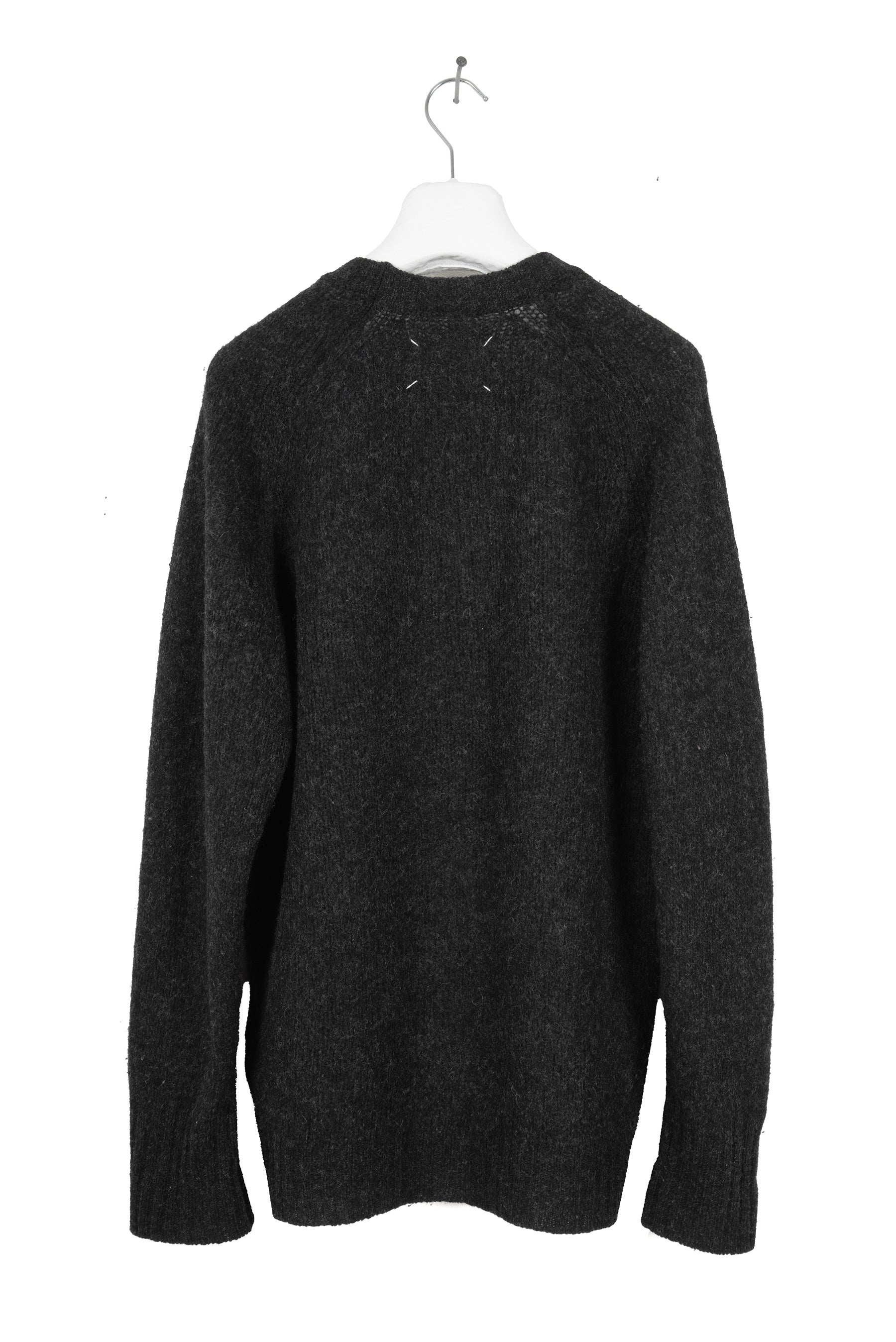 2005 A/W DARK GREY CREWNECK IN LONG-HAIR WOOL